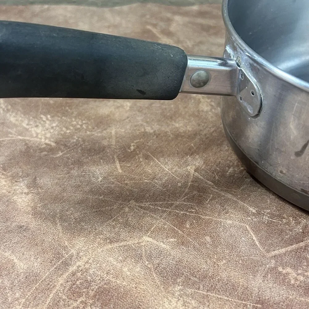 Revere Ware 1 Qt Saucepan Clinton Ill USA Stainless - Copper Bottom